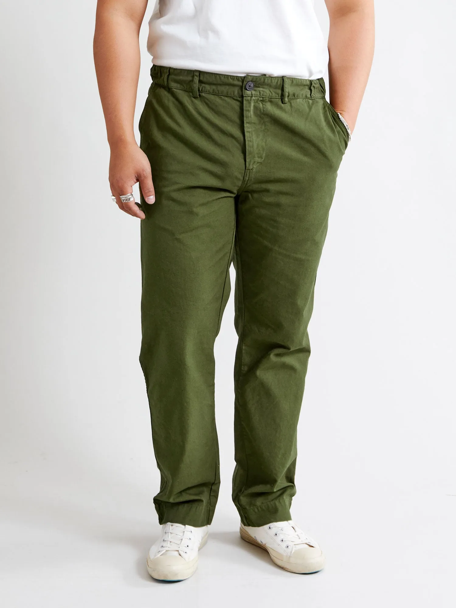 Aberlour Canvas Pants in Olive