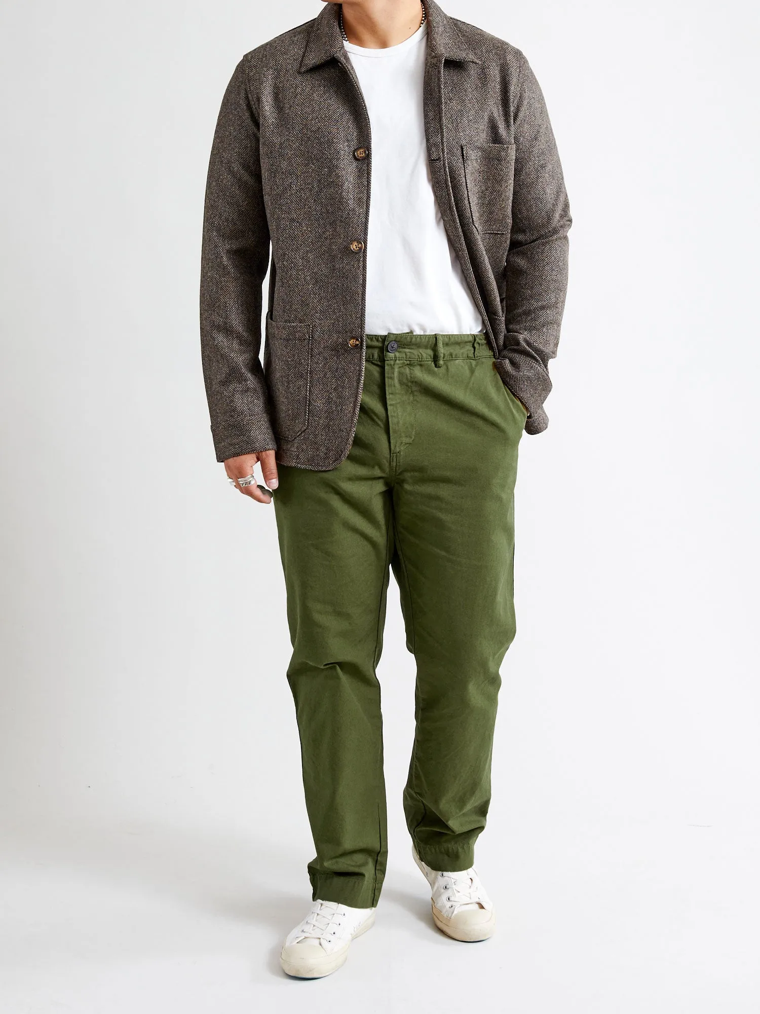 Aberlour Canvas Pants in Olive