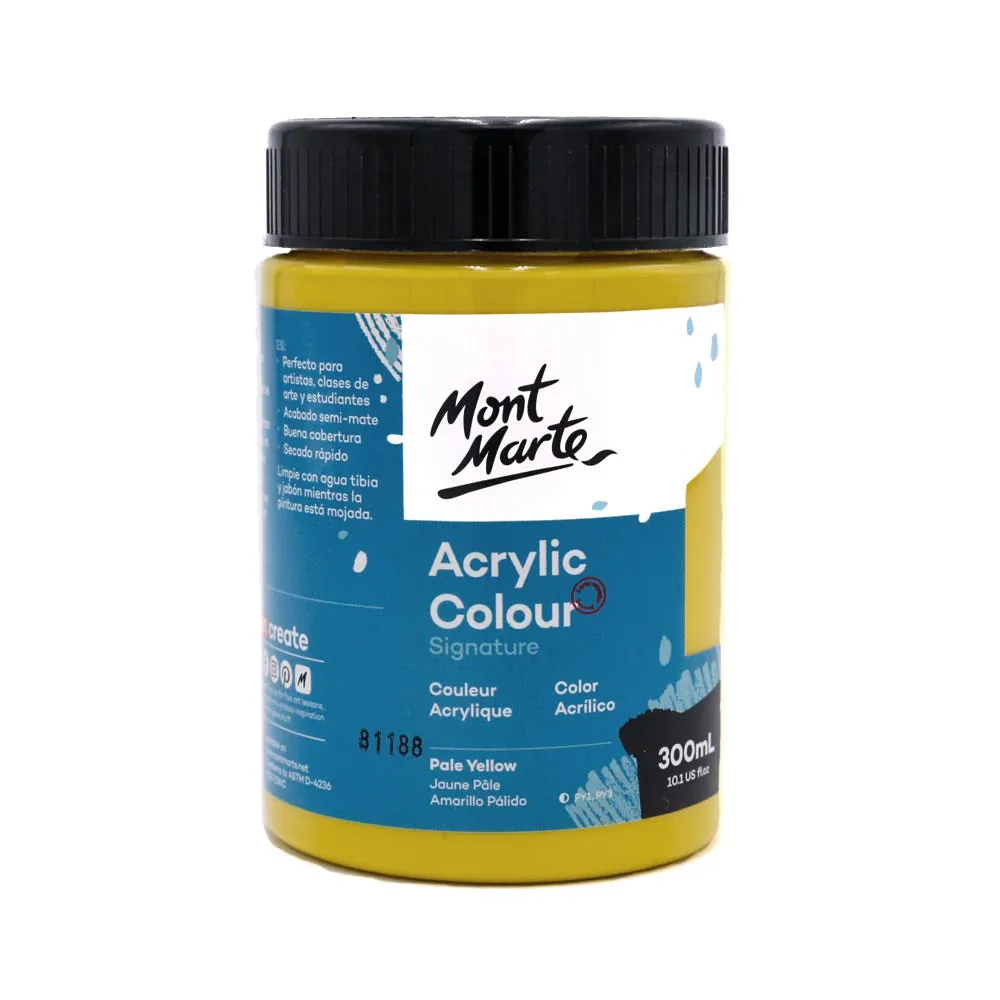 Acrylic Colour Paint Signature 300ml (10.1 US fl.oz) - Pale Yellow