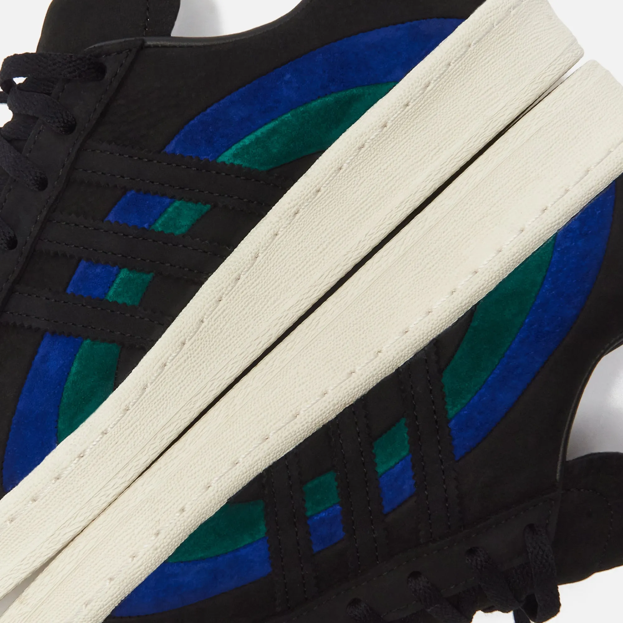 adidas Consortium x Bookworks Campus 80 - Core Black / Bold Blue / Collegiate Green