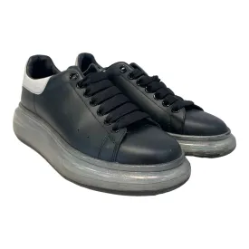 Alexander McQueen/Low-Sneakers/US 8.5/Leather/BLK/Clear Sole Glitter Explosion