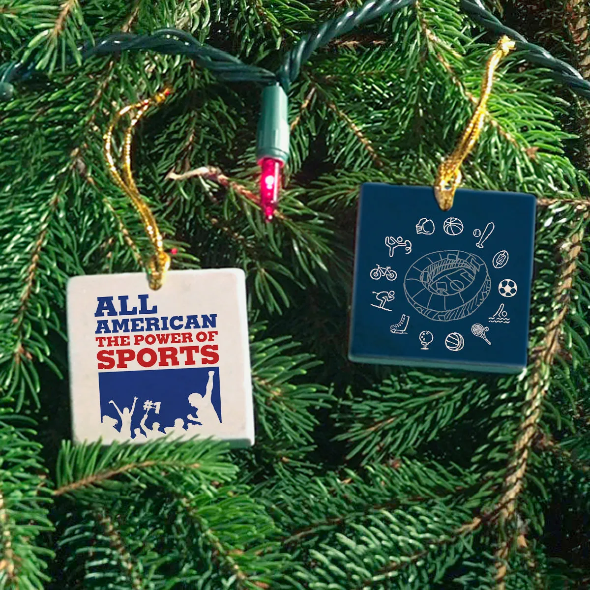 All American Tile Ornament