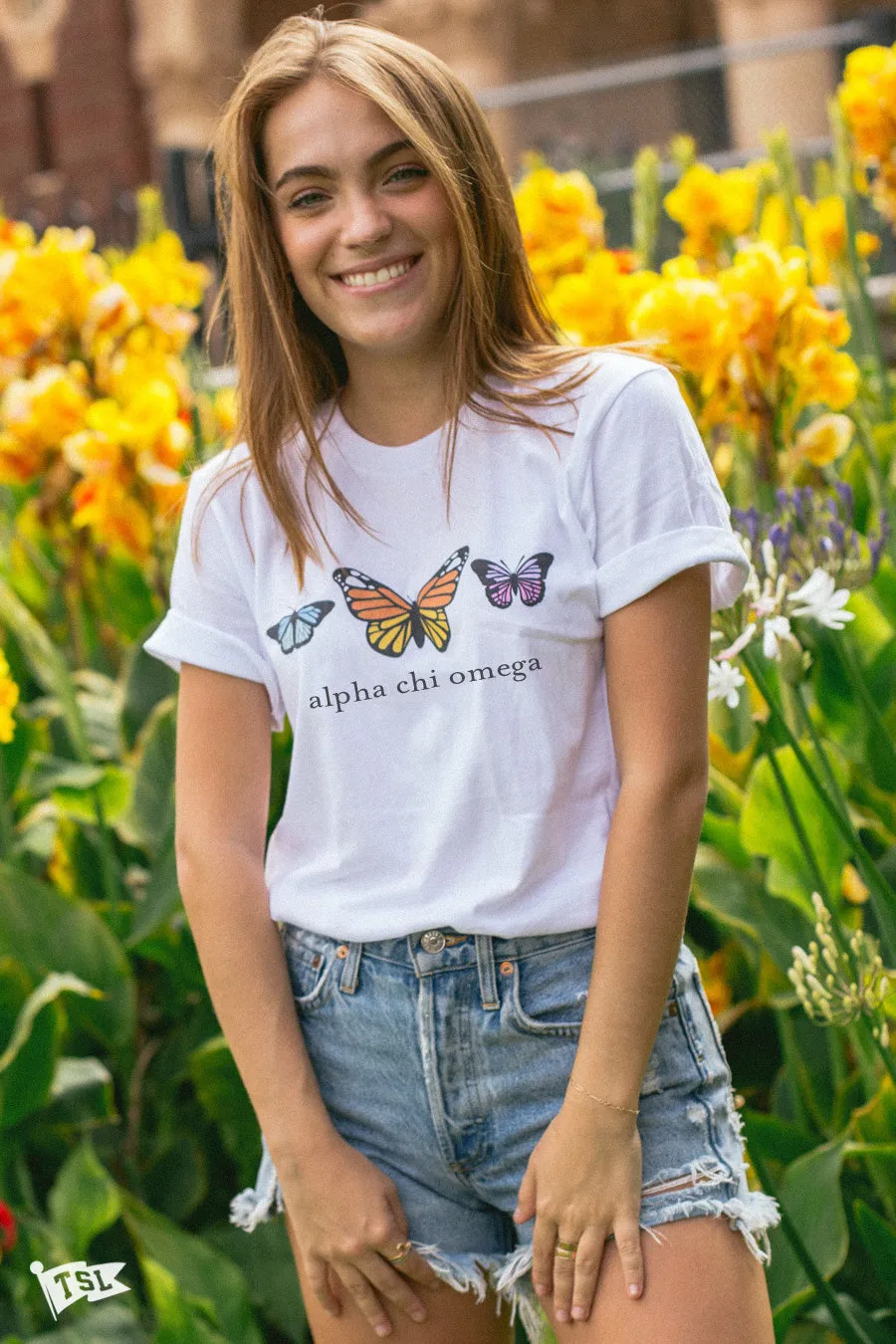 Alpha Chi Omega Butterfly Tee