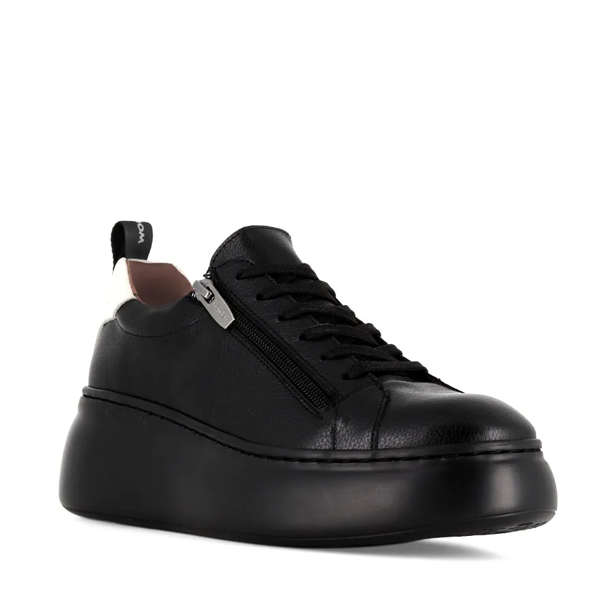 AMBORS A-2624 - BLACK BLACK LEATHER