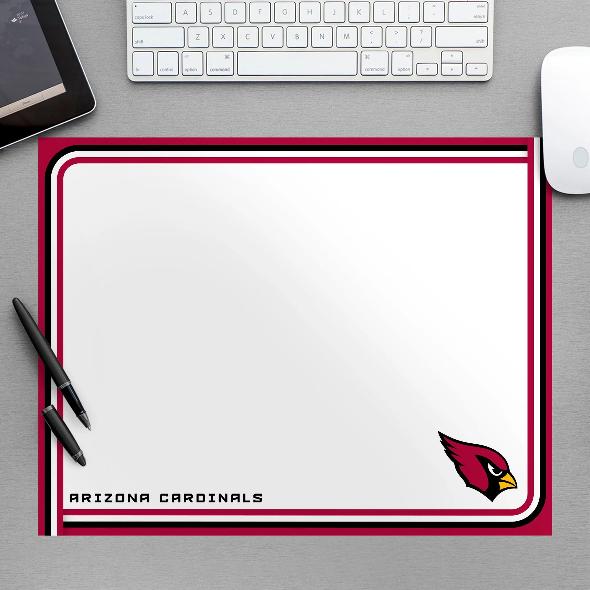 Arizona Cardinals:  Dry Erase Whiteboard        - Officially Licensed NFL Removable Wall   Adhesive Decal