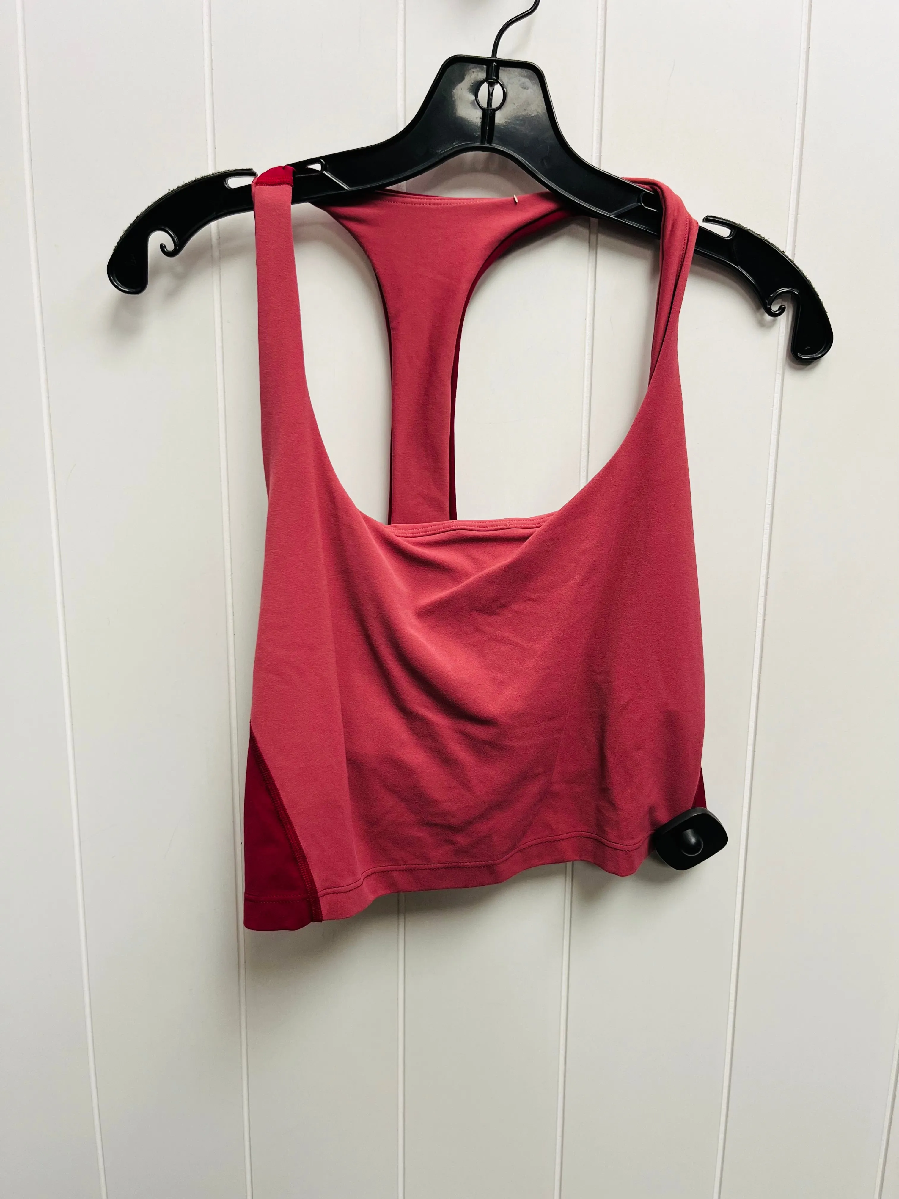 Athletic Bra By Athleta In Pink & Red, Size: L