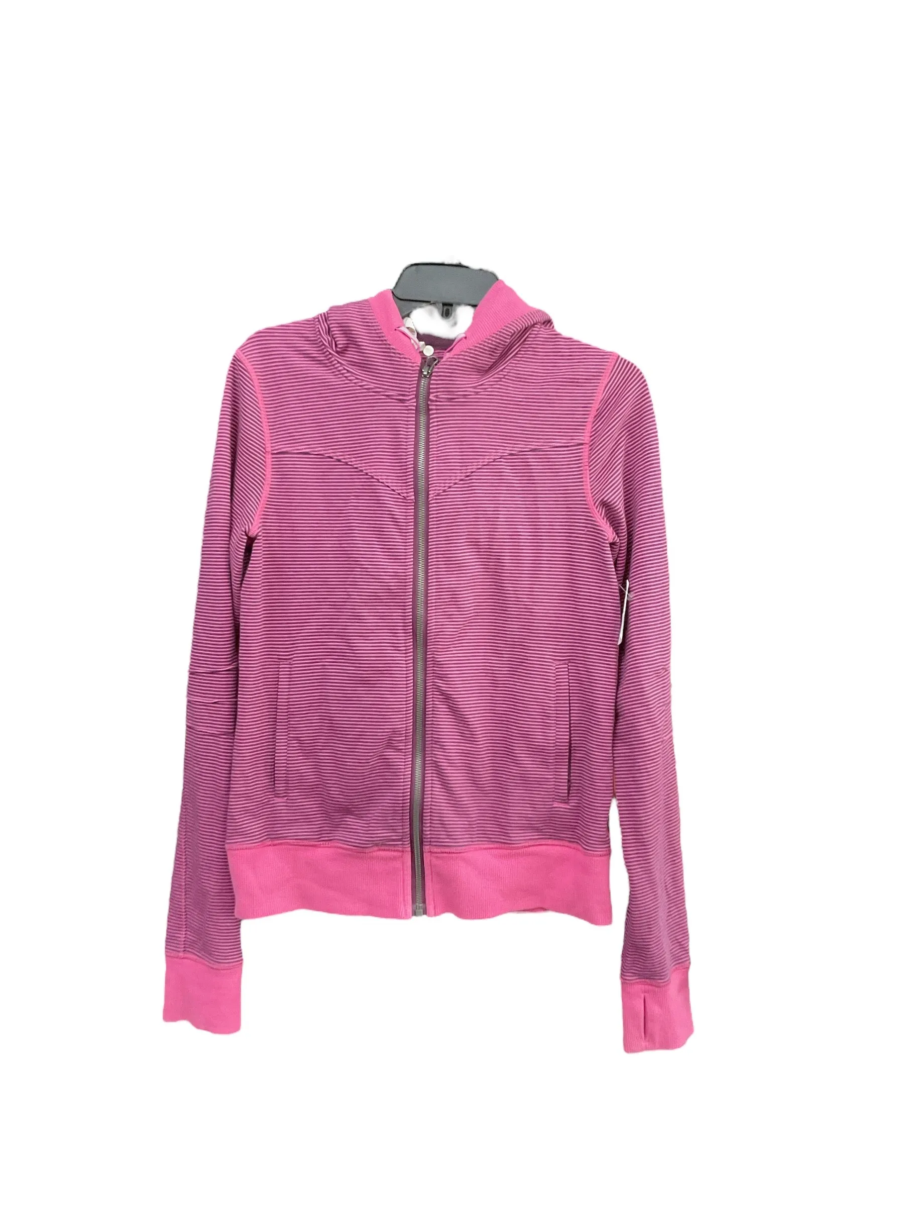 Athletic Jacket By Lululemon In Pink & Purple, Size: 8