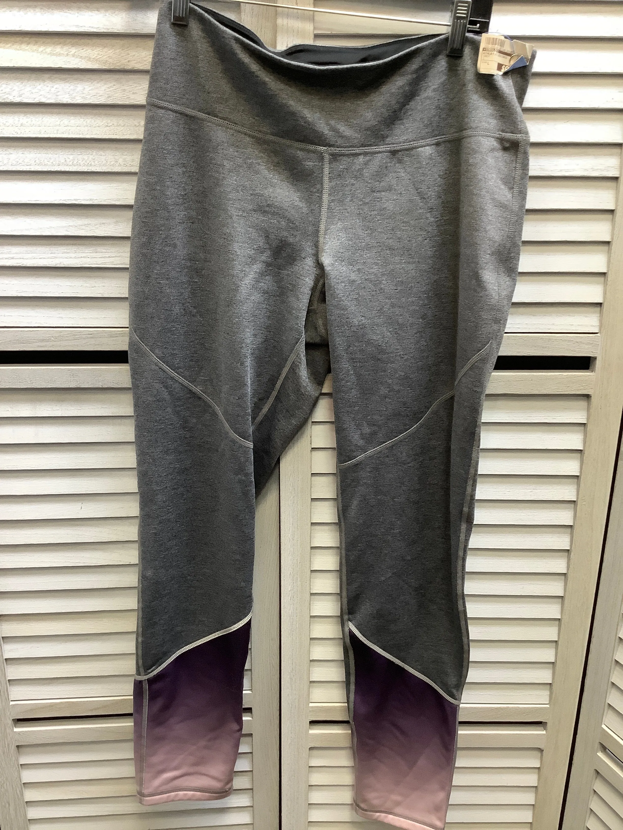 Athletic Leggings By Ideology In Grey, Size: L