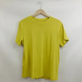 Athletic Top Short Sleeve By Lululemon In Yellow, Size: 6