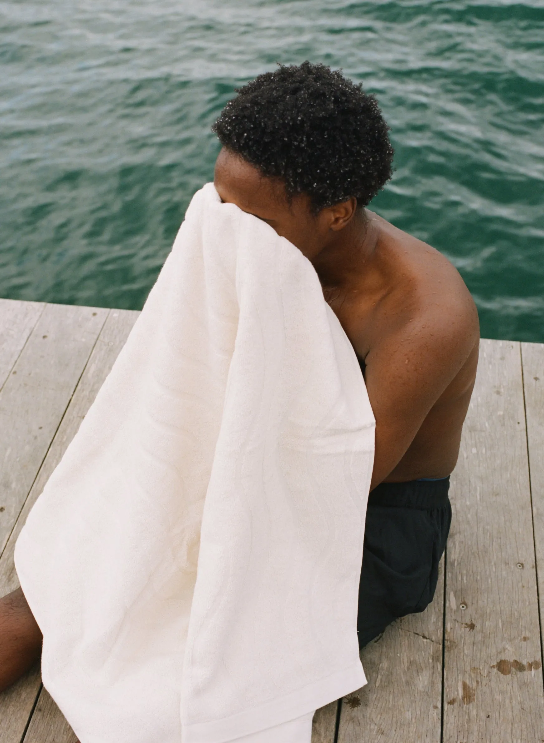 Baina | St Clair Bath Towel in Ivory