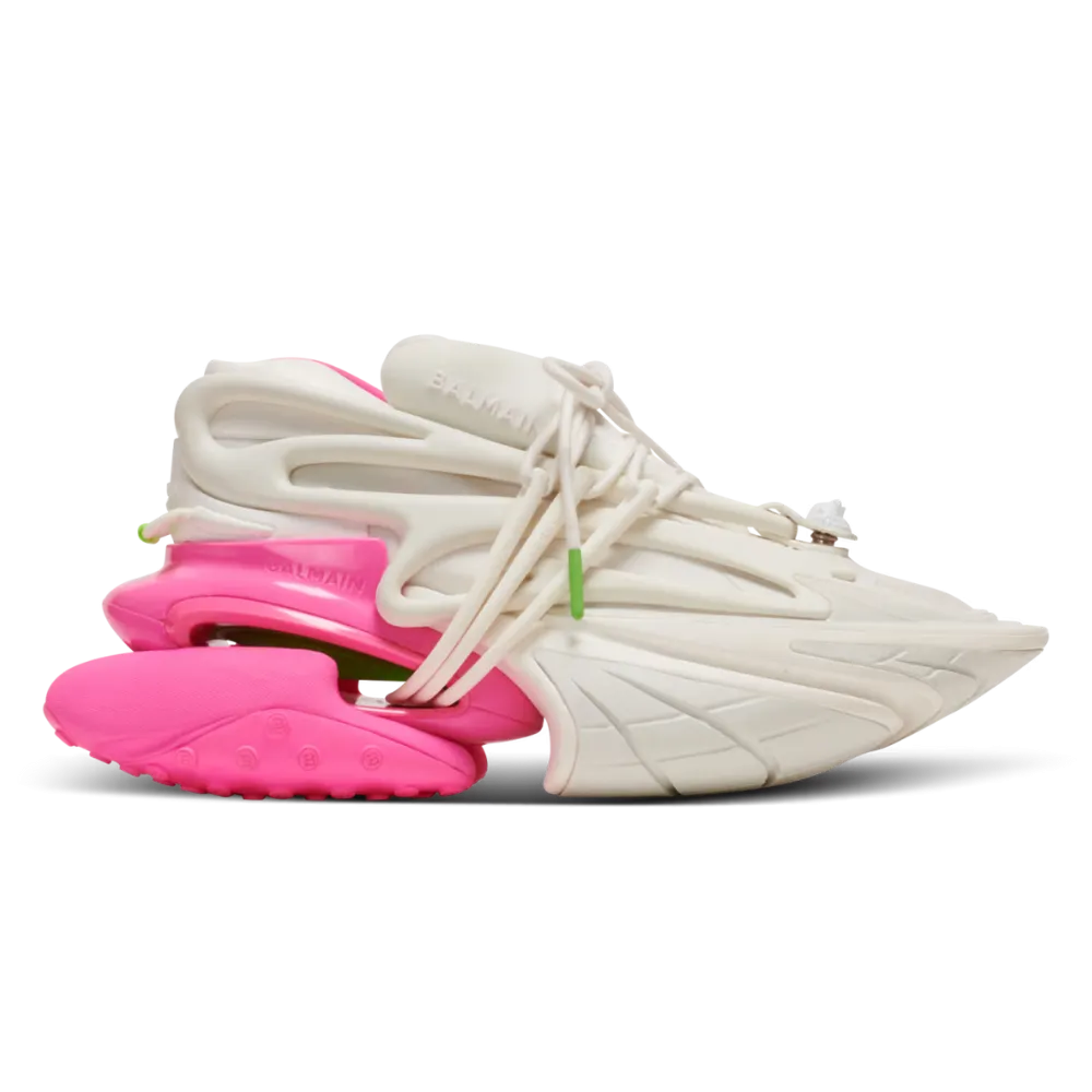 Balmain Unicorn Low-Top White Pink