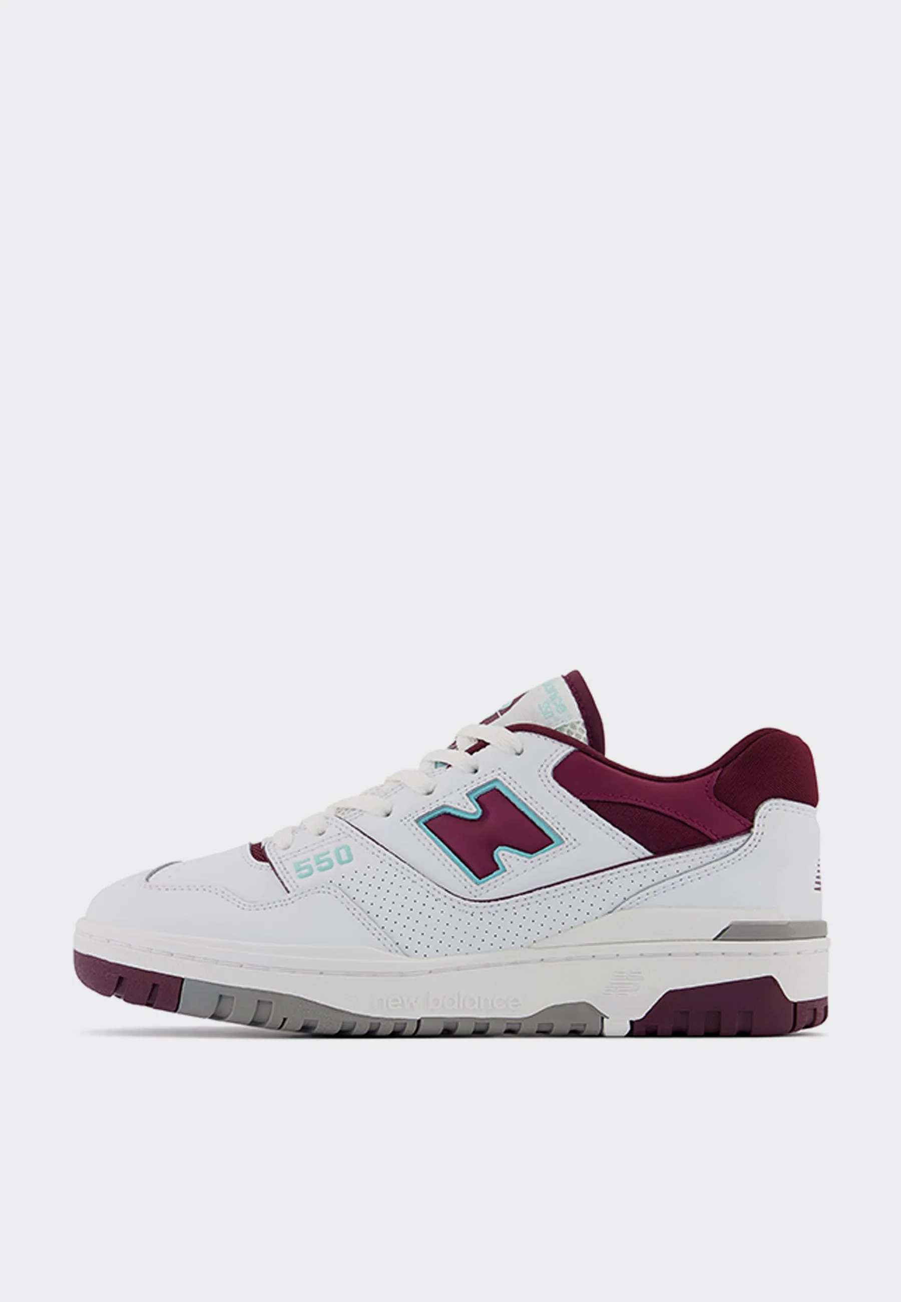 BB550WBG - White / Burgundy / Cyan