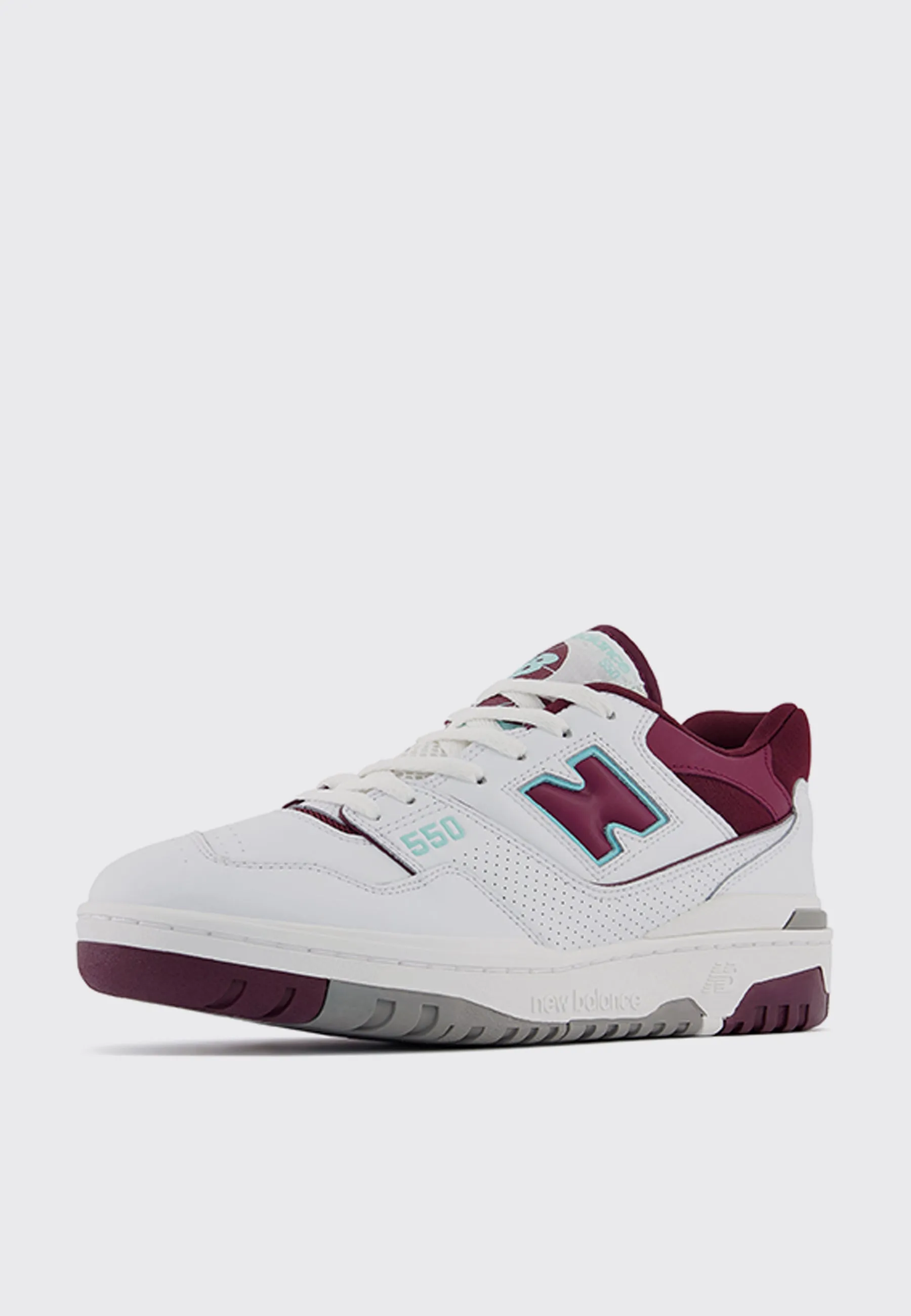 BB550WBG - White / Burgundy / Cyan