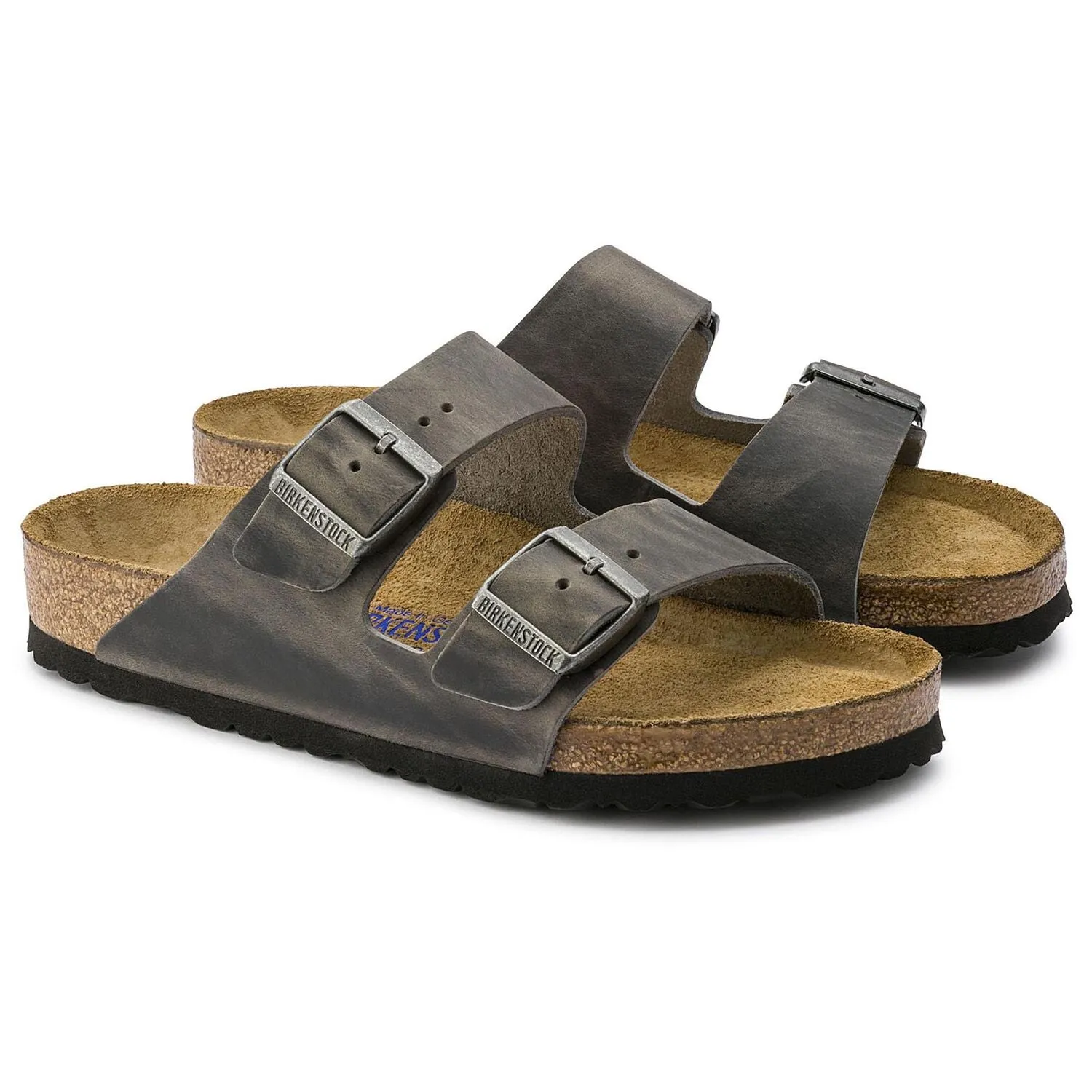 BIRKENSTOCK ARIZONA IRON OILED LEATHER