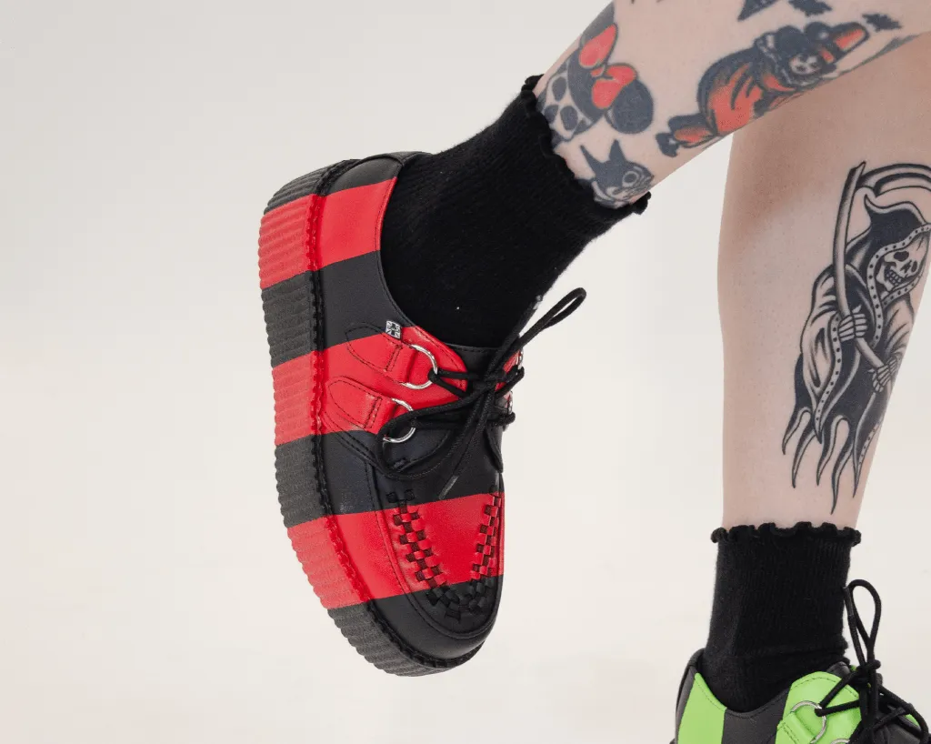 Black & Red Striped Viva Mondo Creeper