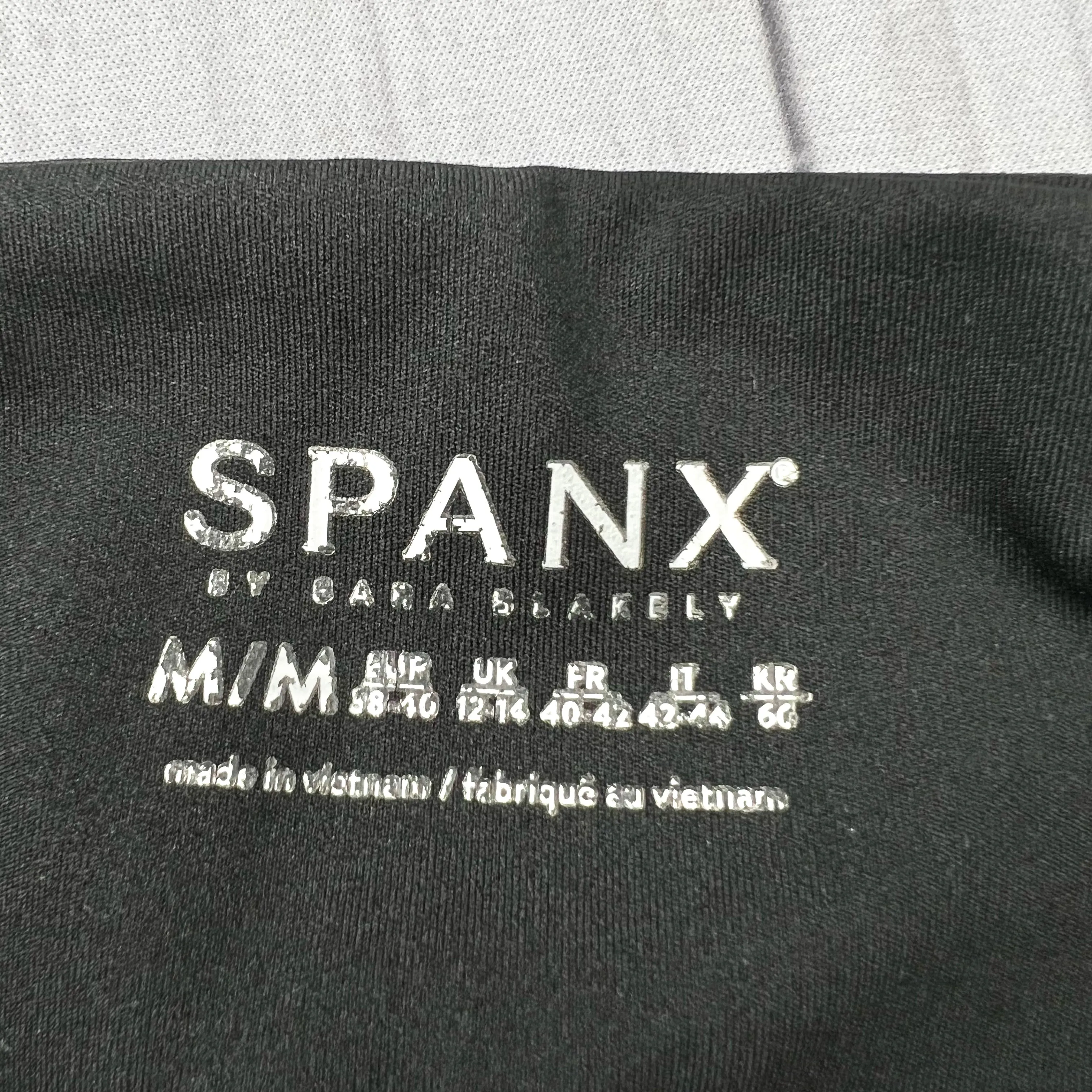 Black Athletic Leggings By Spanx, Size: M