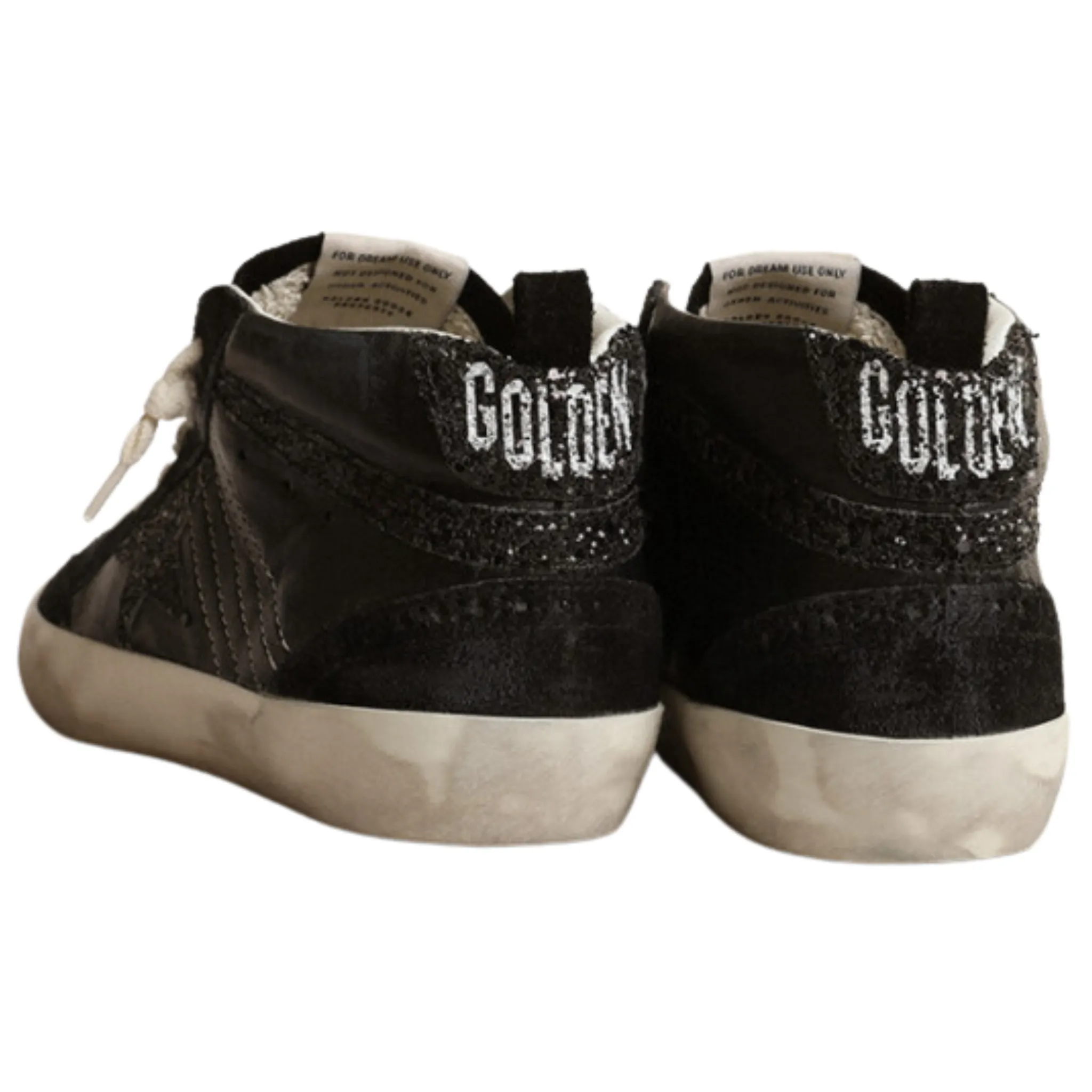 Black Glitter Mid Star