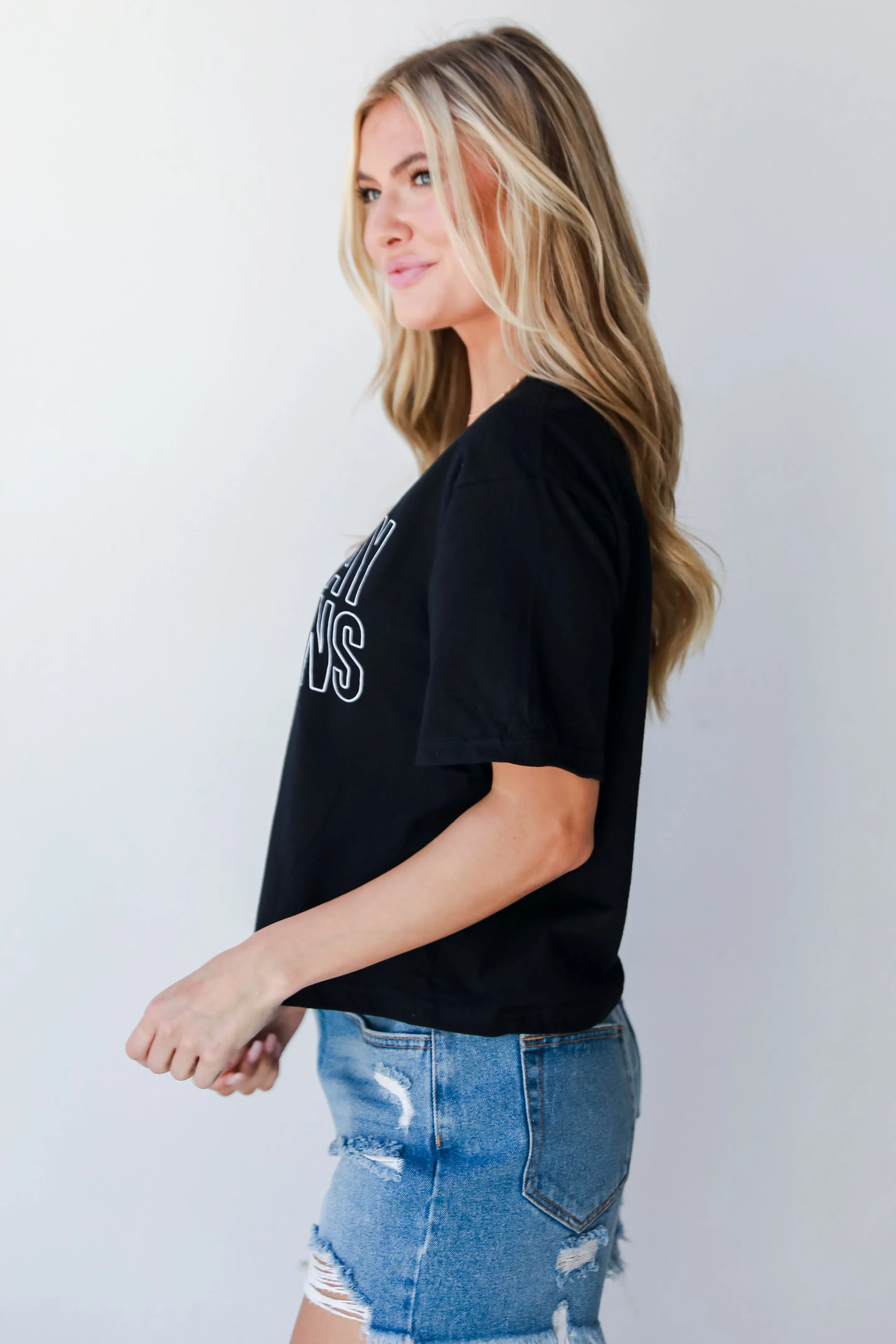 Black Saturday In Athens Cropped Tee