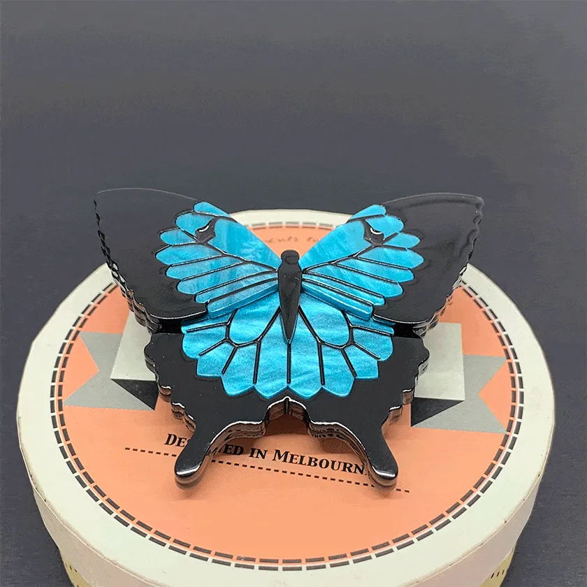 Blue Emperor Brooch