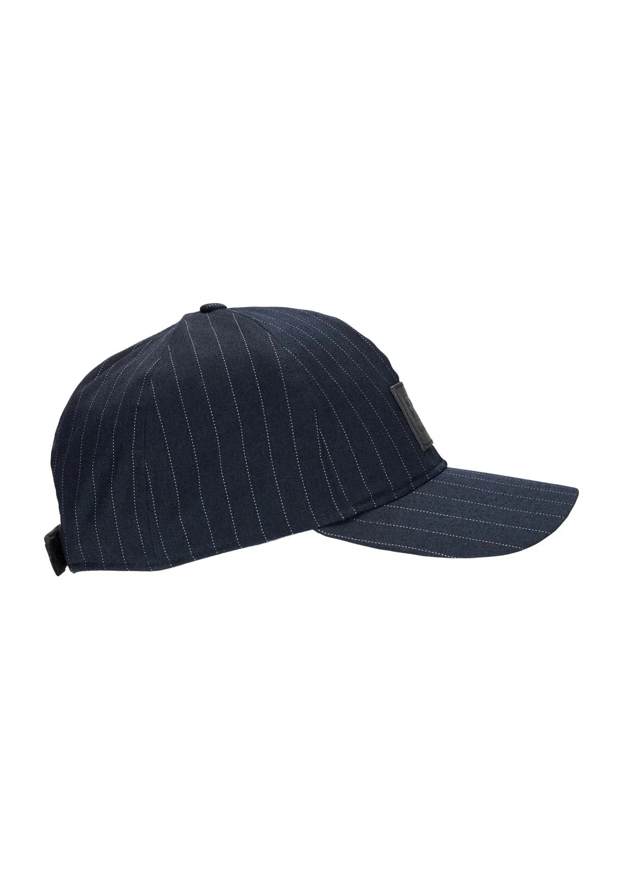 BRGN Regndrape Navy Pinstripe Solregn Cap Hat