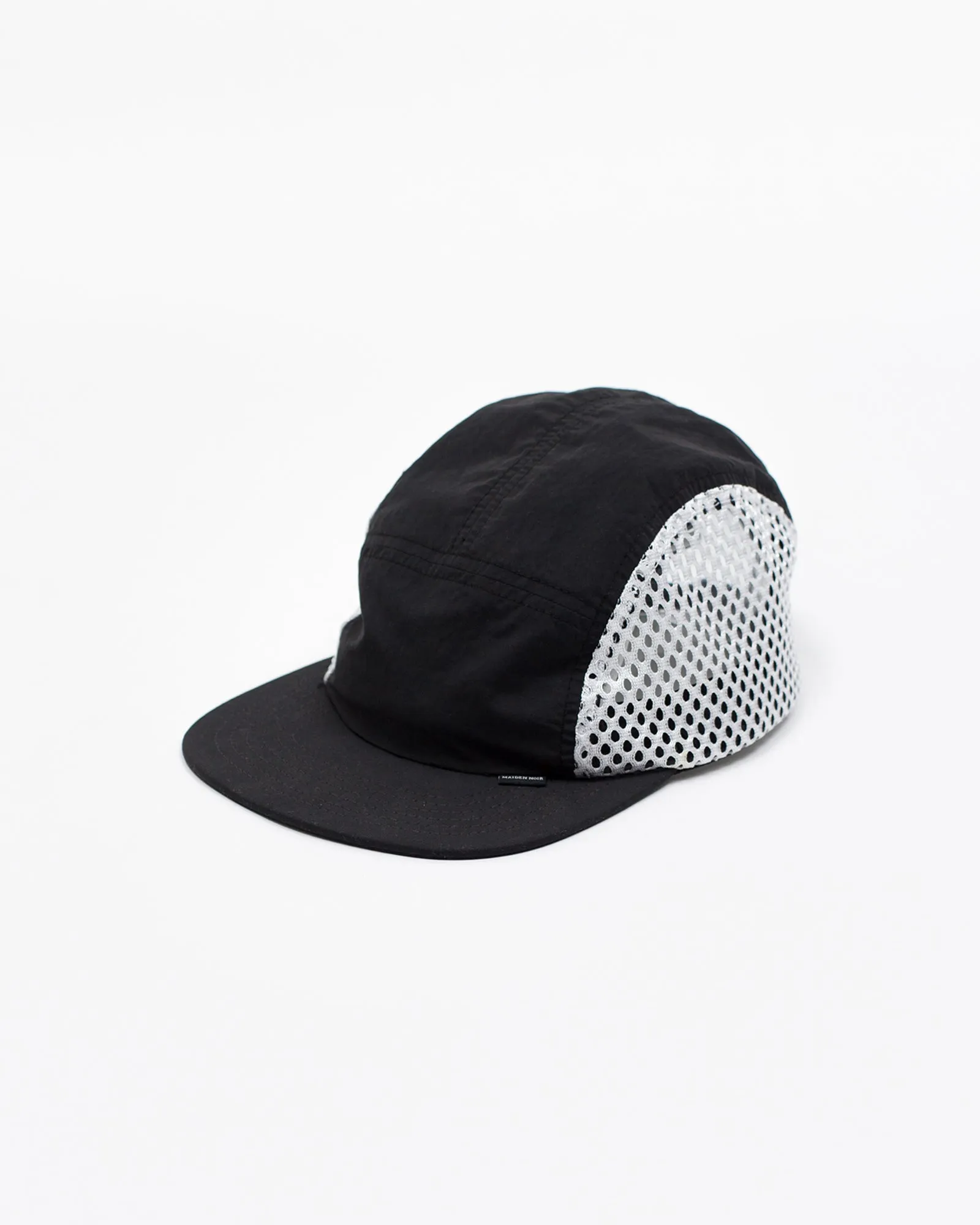 Brushed Nylon Sports Cap - Black