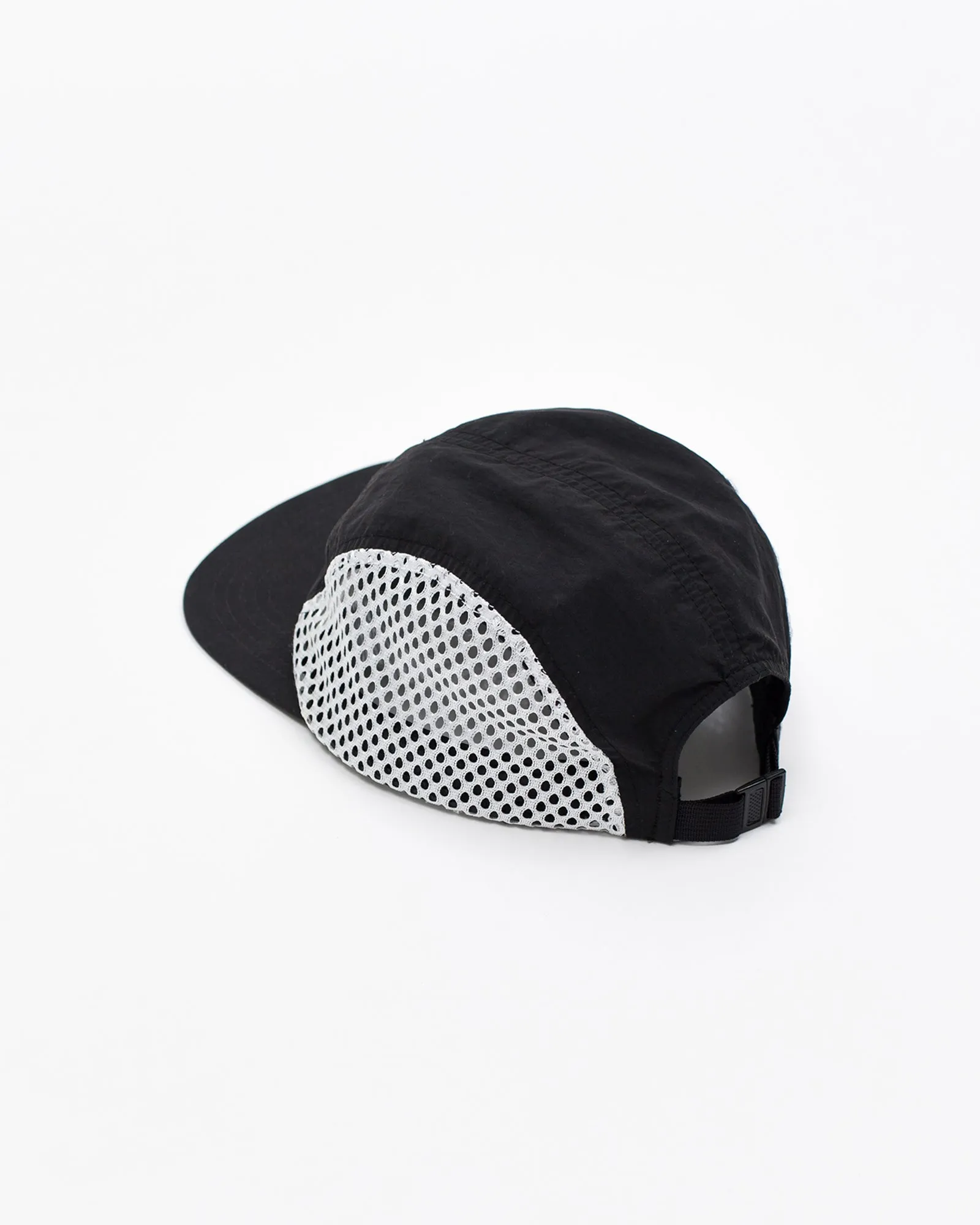 Brushed Nylon Sports Cap - Black