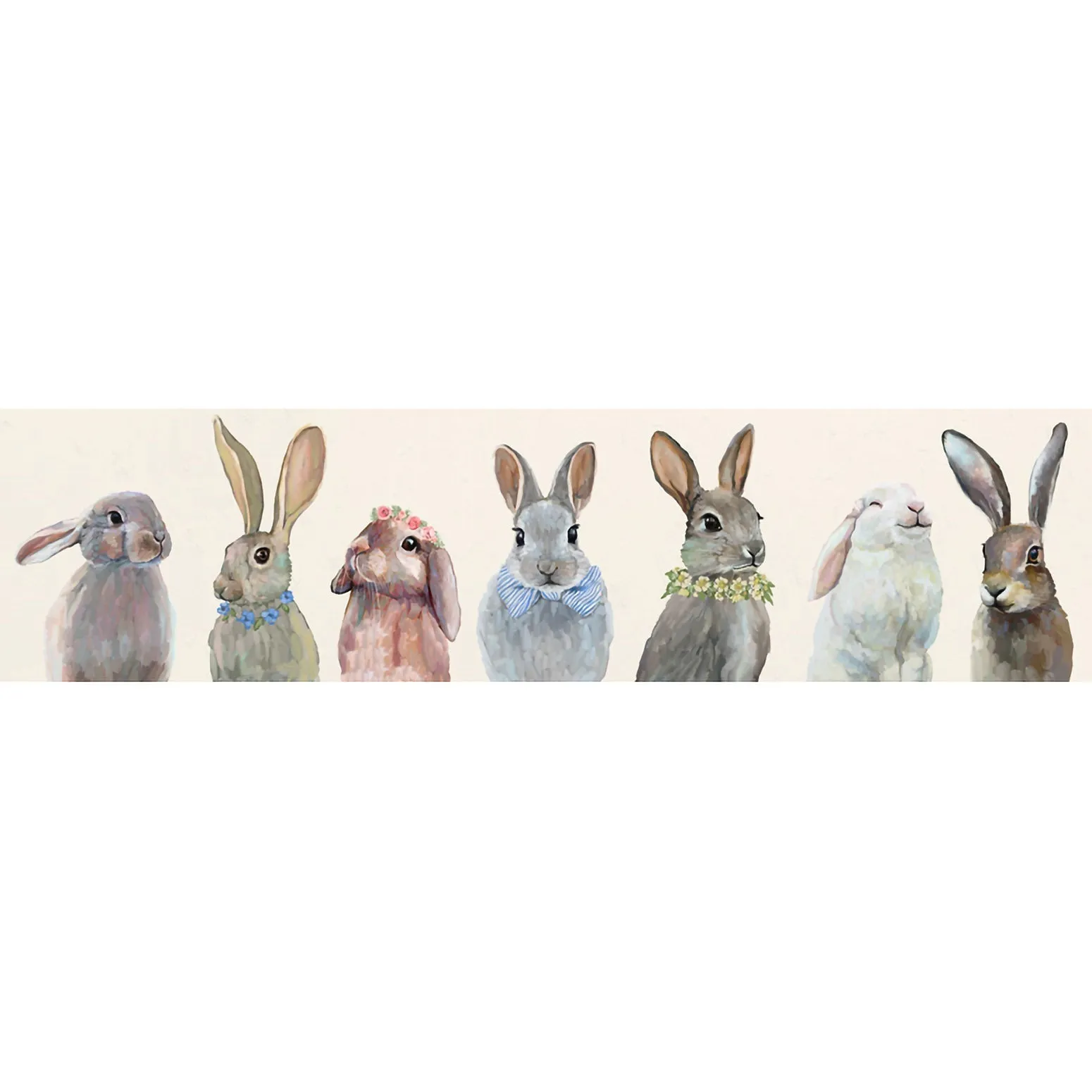 Bunny Bunch Canvas Wall Art