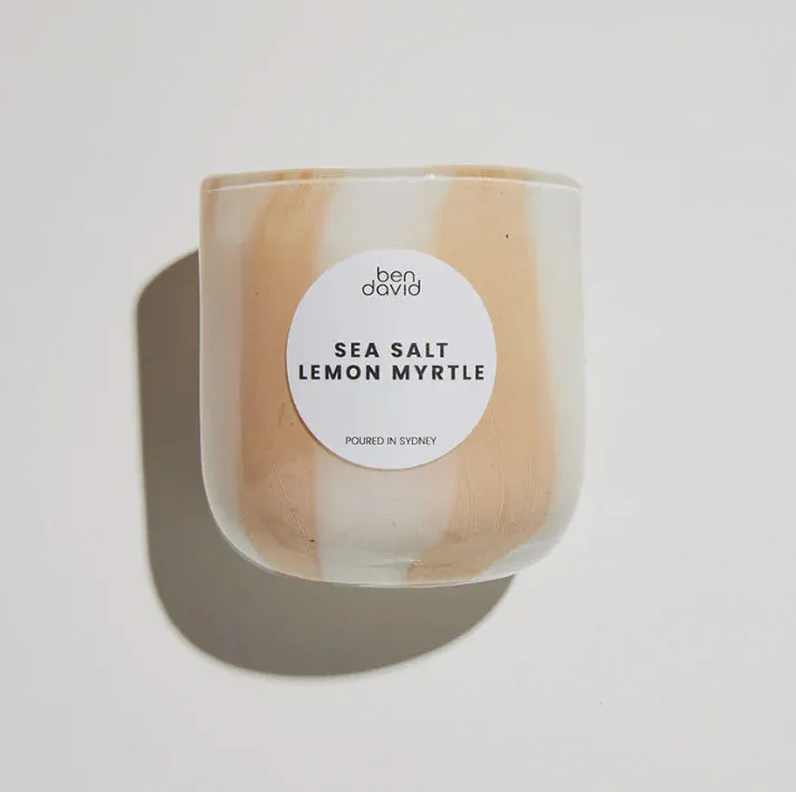 Candy Stripe Candle Lemon