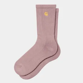 Carhartt WIP Chase Crew Socks Glassy Pink