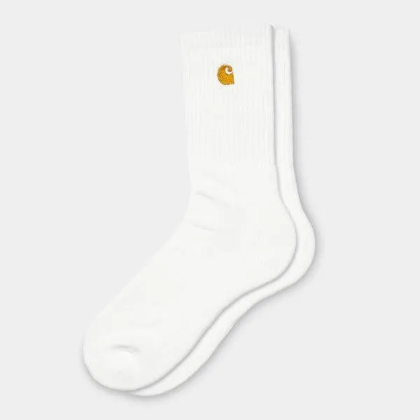 Carhartt WIP Chase Crew Socks White