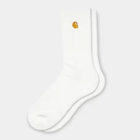 Carhartt WIP Chase Crew Socks White