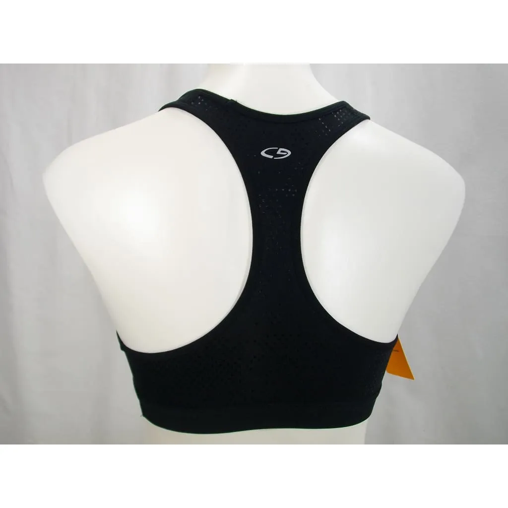 Champion C9 N9649 Power Core Wire Free Sports Bra SMALL Black Shimmer Dot