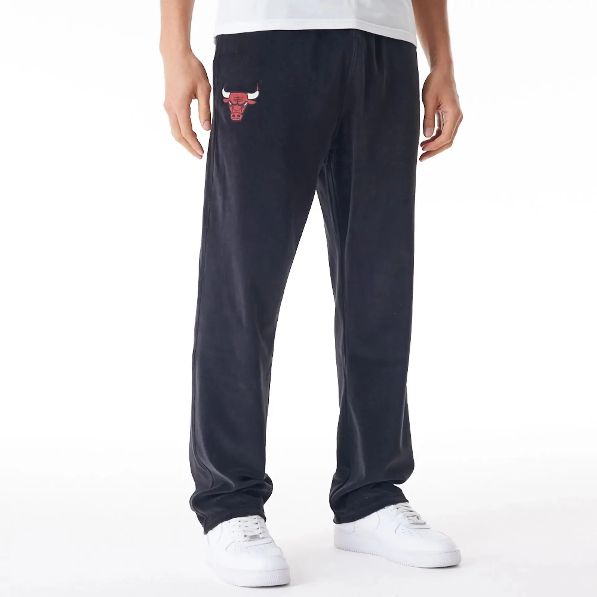 Chicago Bulls NBA Lifestyle Velour Black Track Joggers