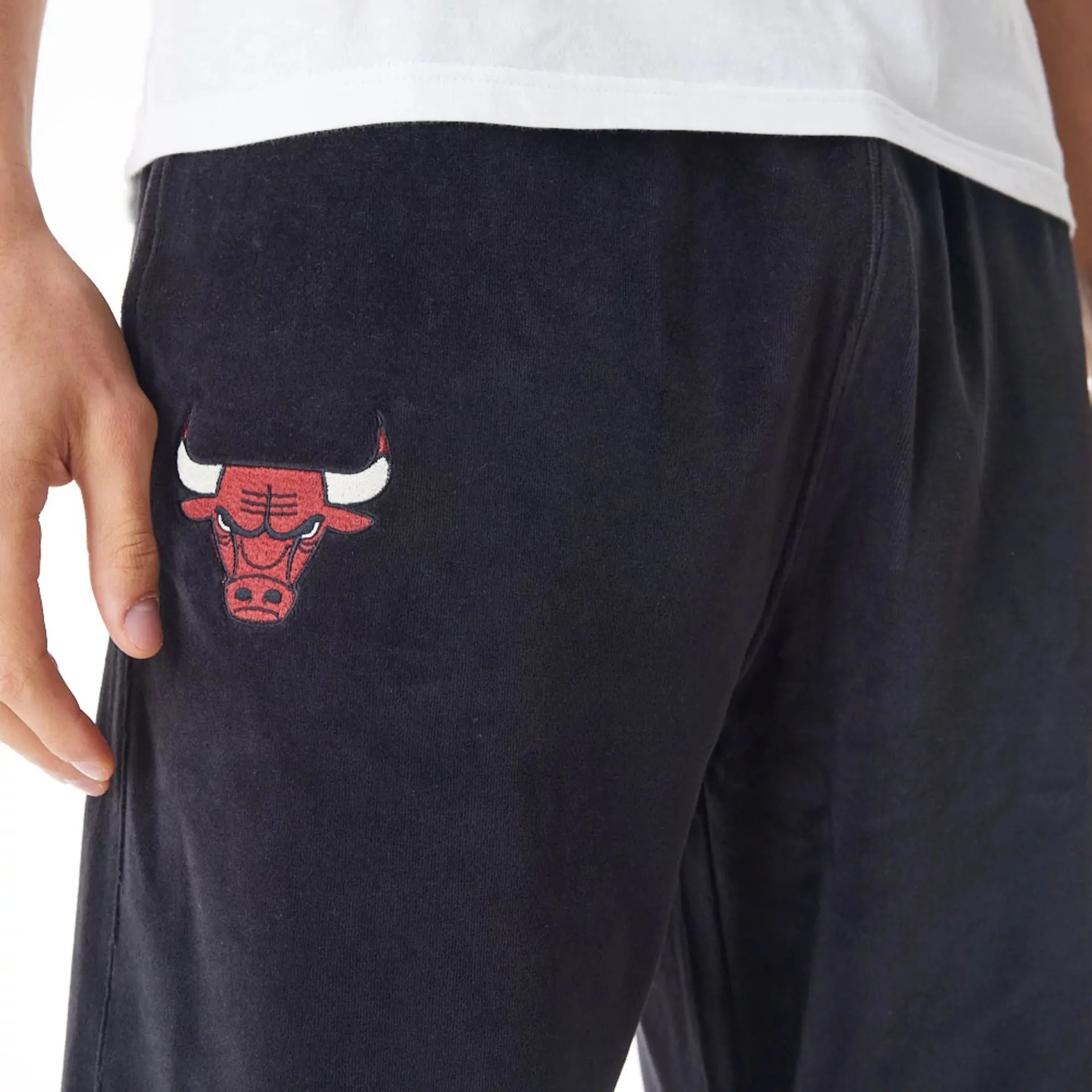 Chicago Bulls NBA Lifestyle Velour Black Track Joggers