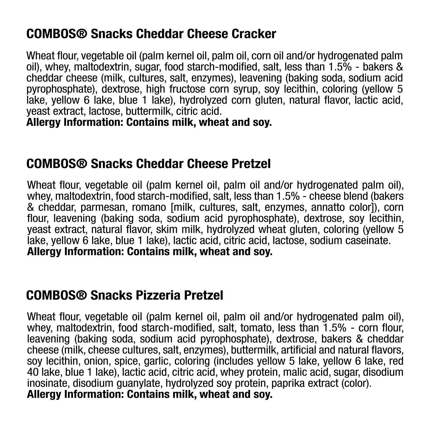 COMBOS Baked Snacks