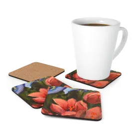 Corkwood Coaster Set - Magnolias