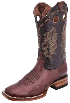 Dark Brown Square Toe Rodeo Boot