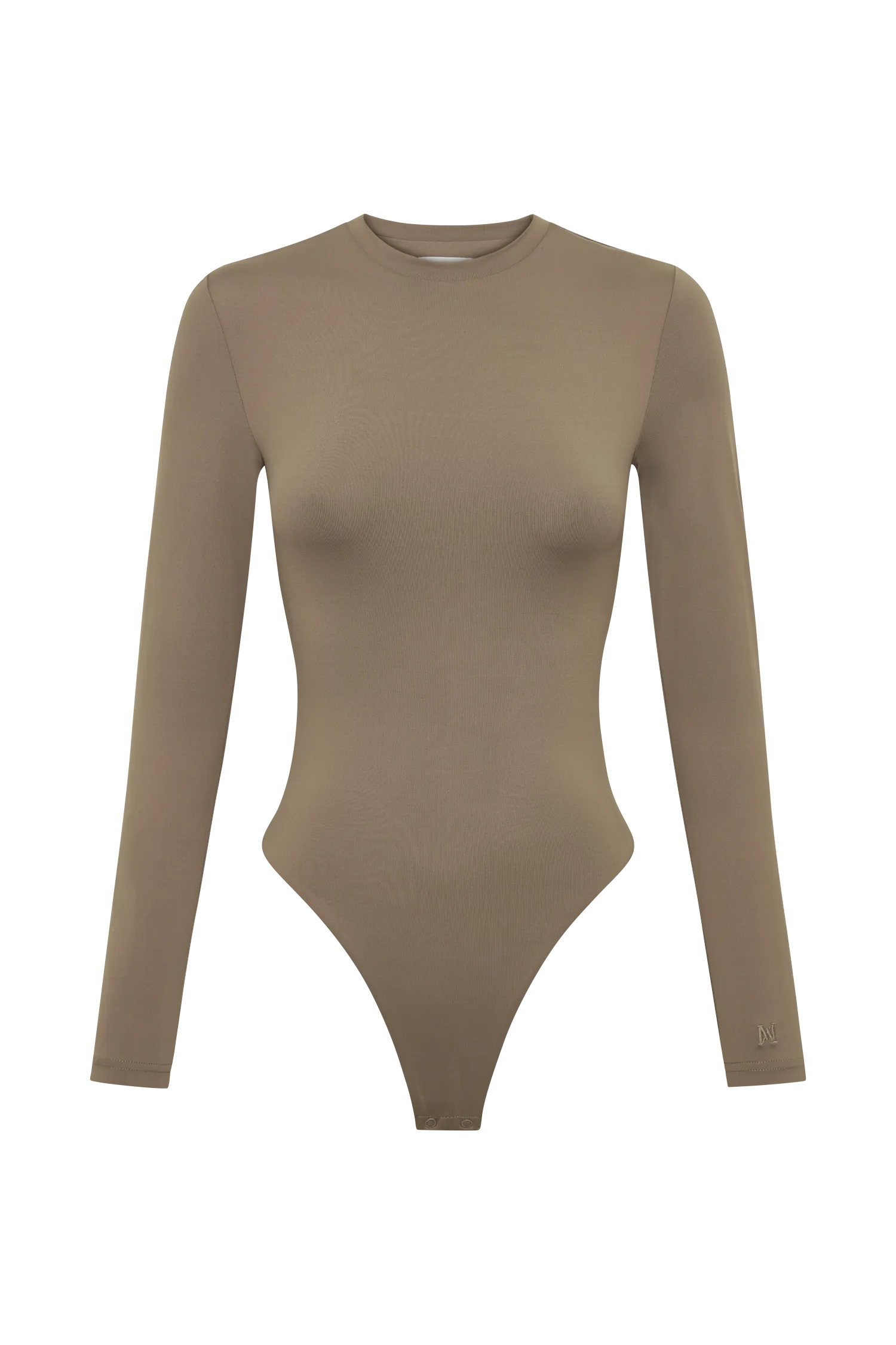 Delilah Long Sleeve Crew Neck Bodysuit - Coco