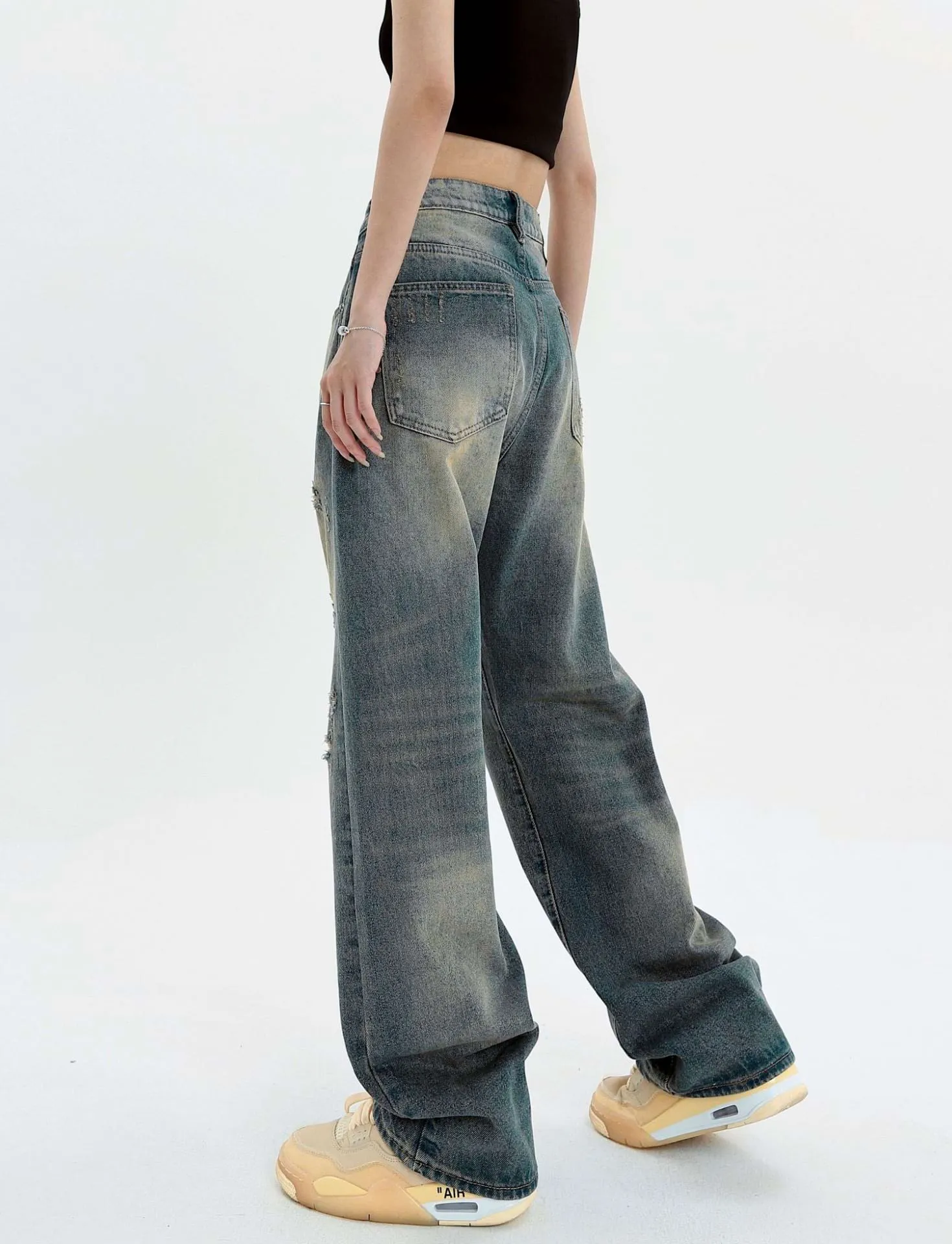 Distressed Sandblast Jeans