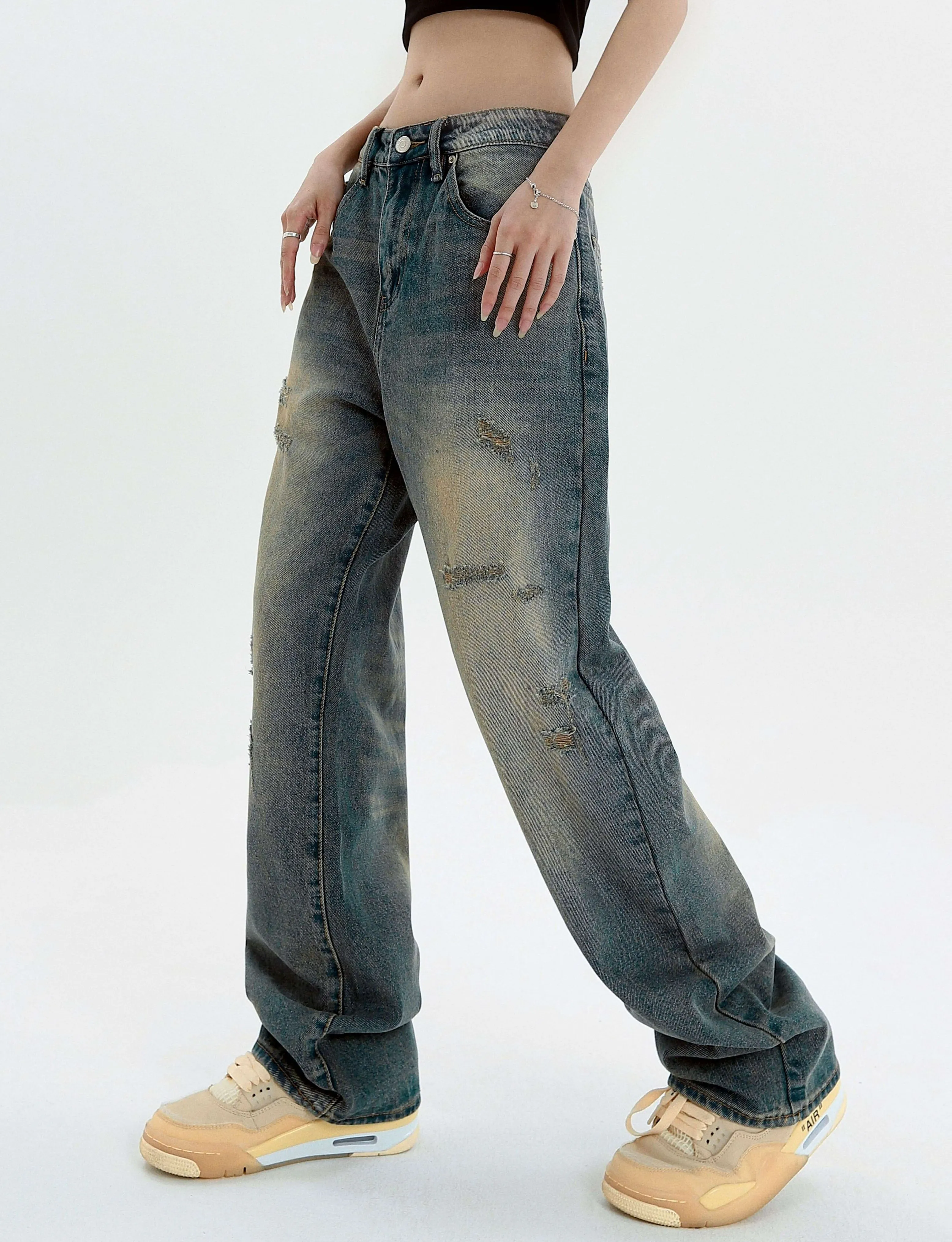 Distressed Sandblast Jeans