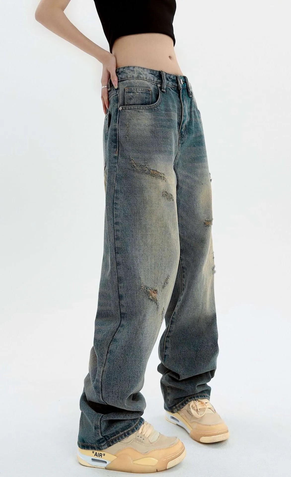 Distressed Sandblast Jeans