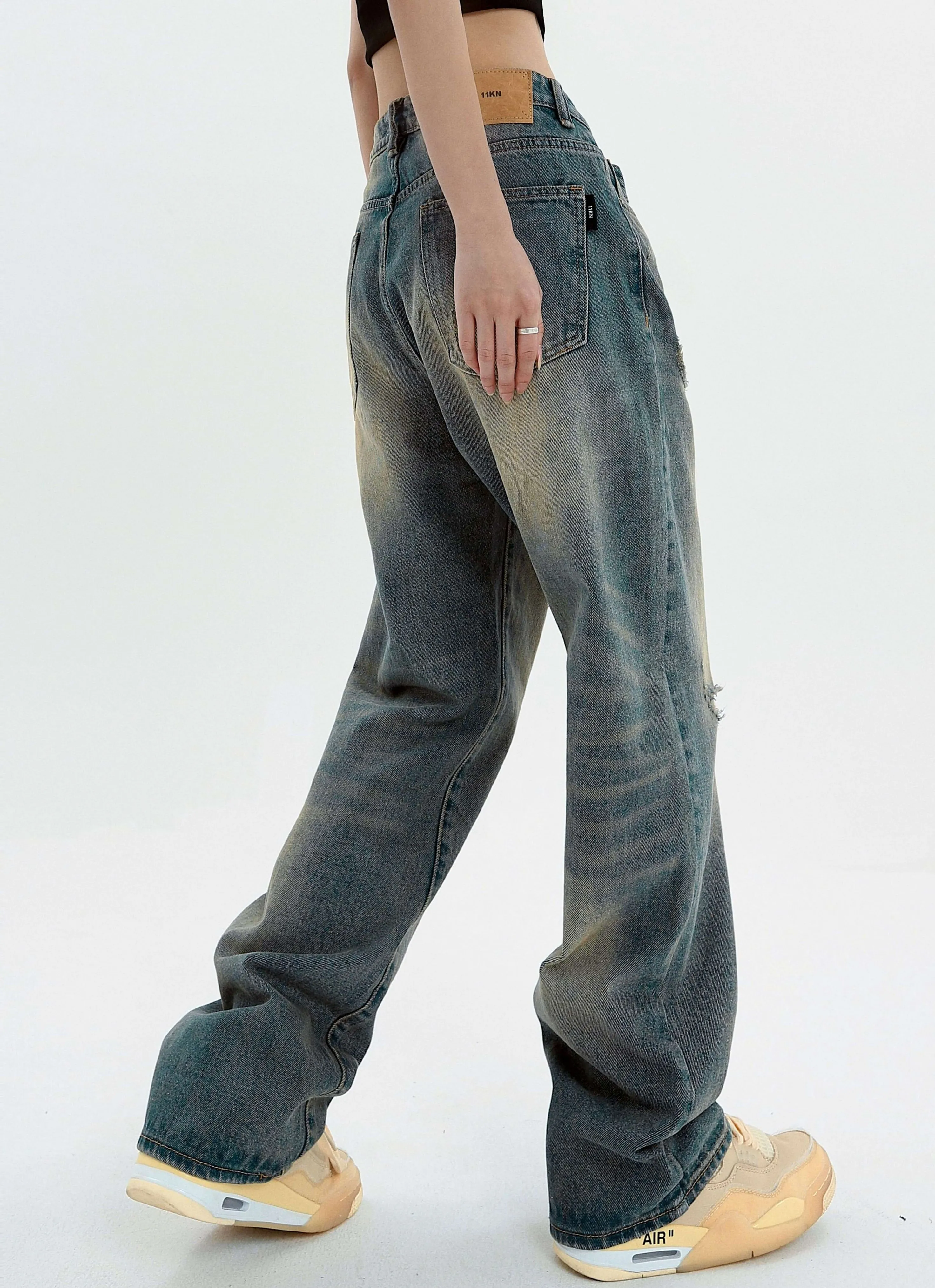 Distressed Sandblast Jeans