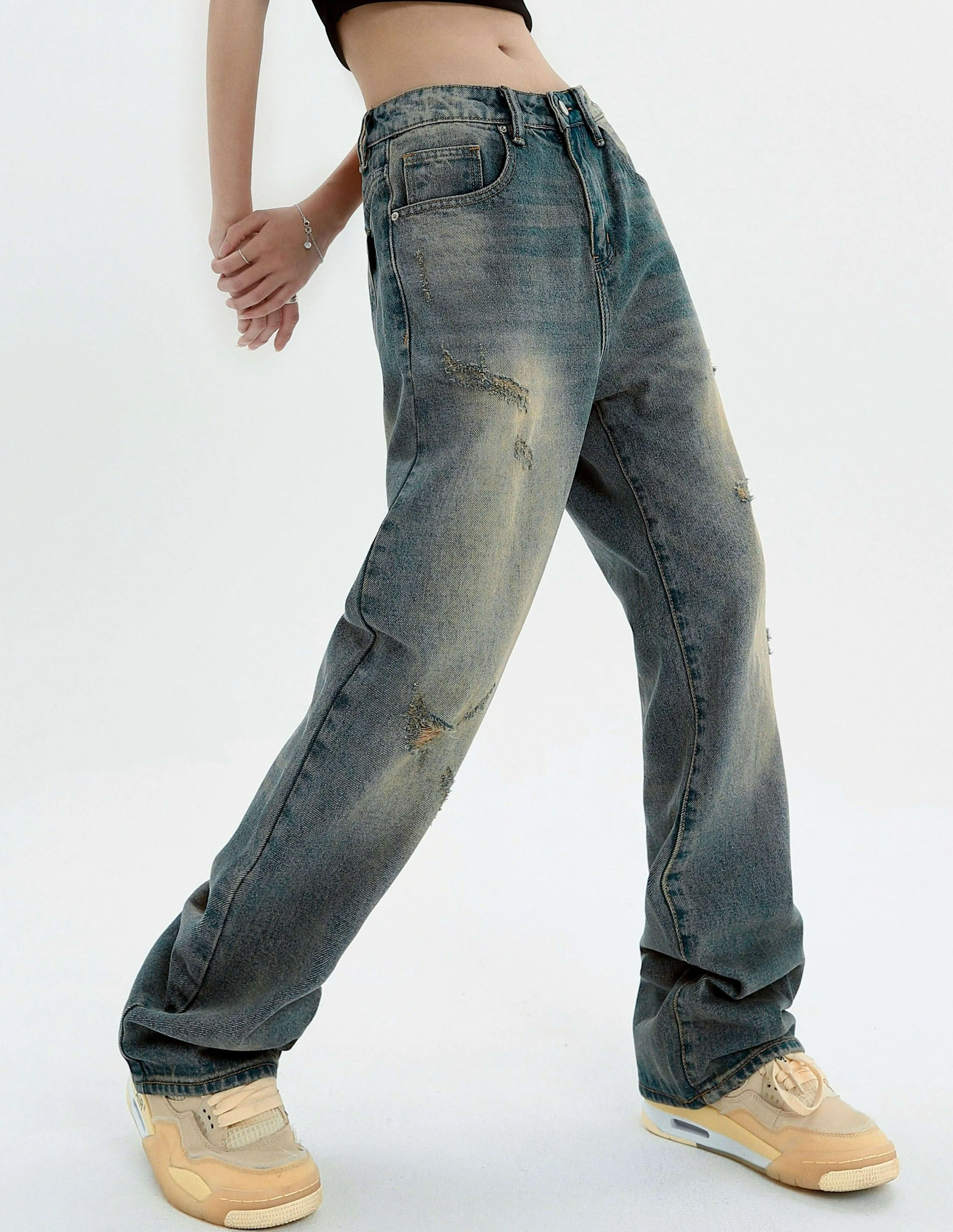 Distressed Sandblast Jeans