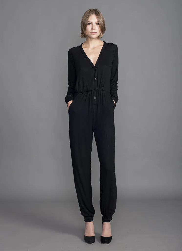 DOVINA JUMPSUIT (BLACK) FLASH Bin Sale ....One Remaining!