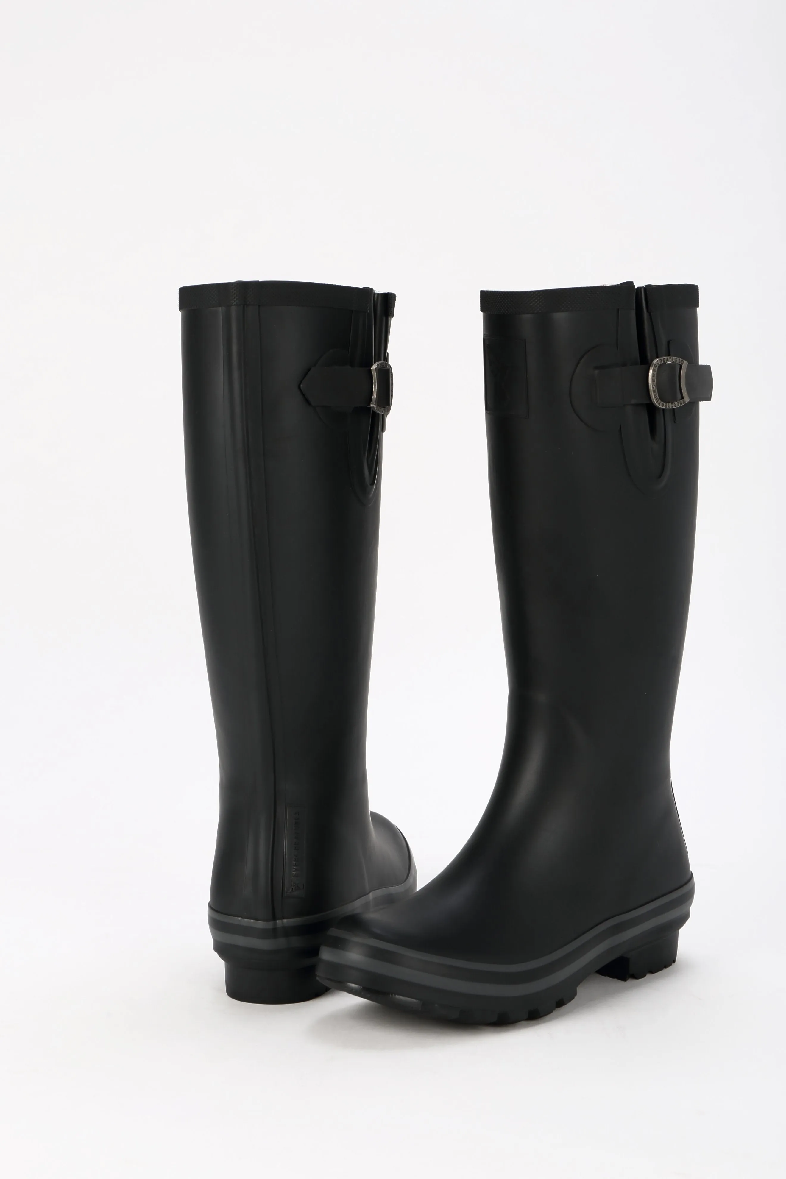 Evercreatures All Black Plain Tall Wellies