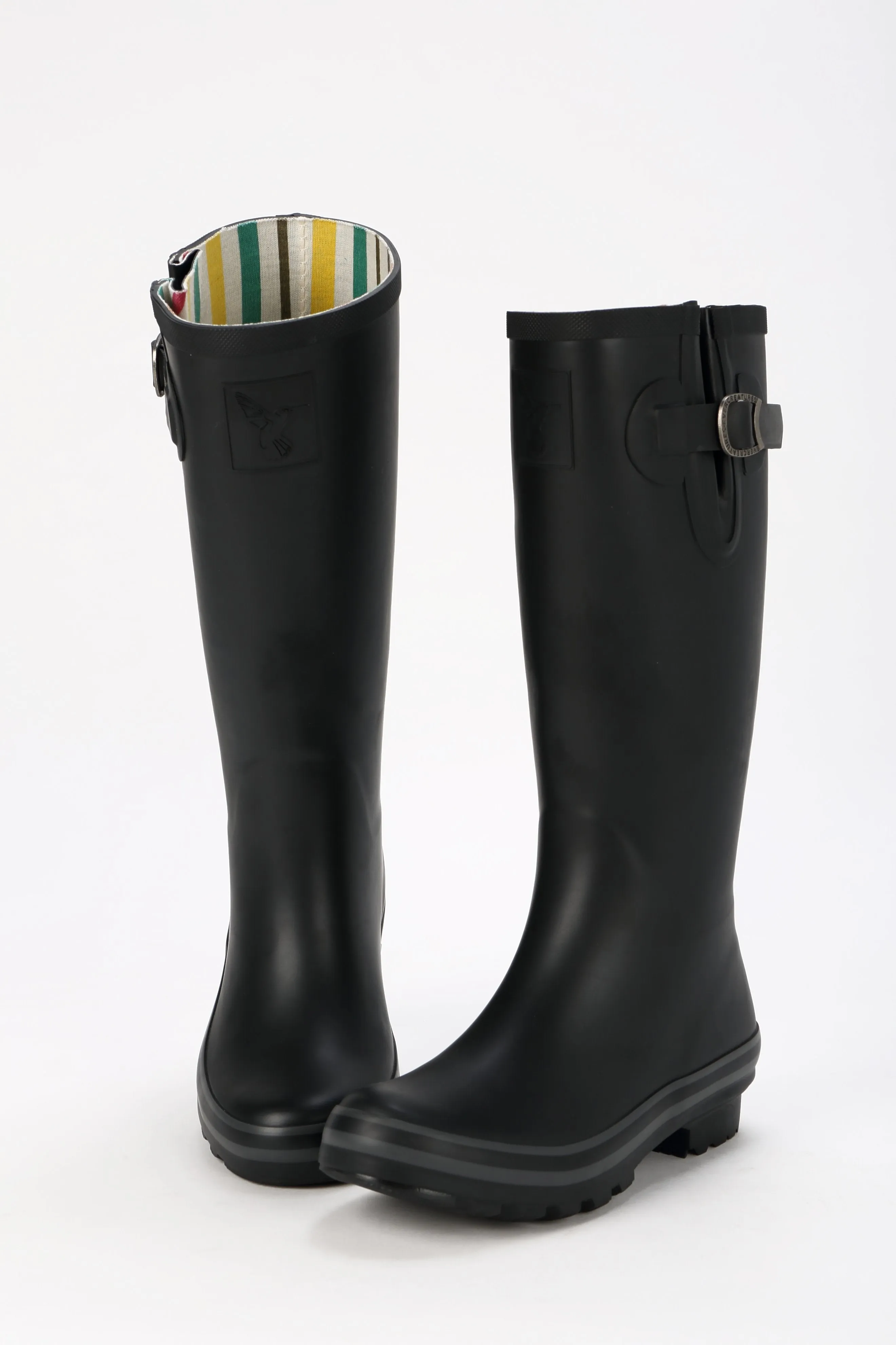 Evercreatures All Black Plain Tall Wellies