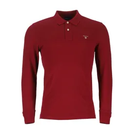 Gant Original LS Pique Burgundy Golfer