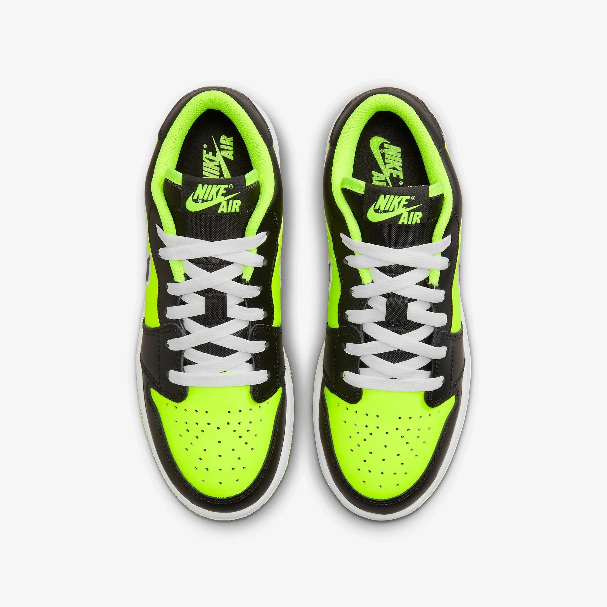 (GS) Air Jordan 1 Low SE 'Black Cat Volt' (2023) DX6666-701