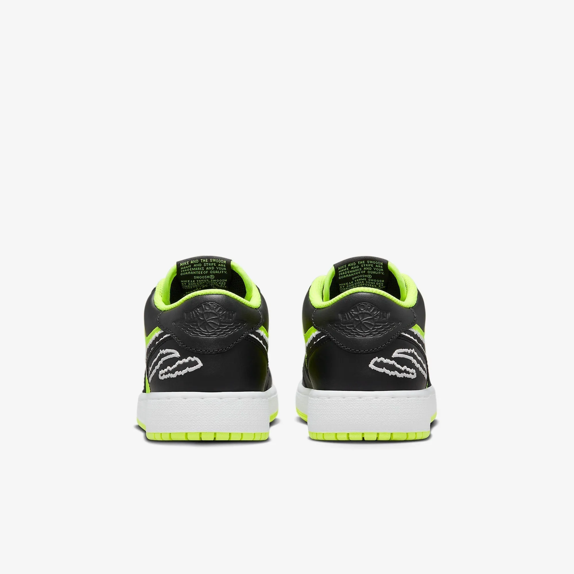 (GS) Air Jordan 1 Low SE 'Black Cat Volt' (2023) DX6666-701