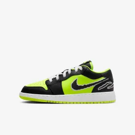 (GS) Air Jordan 1 Low SE 'Black Cat Volt' (2023) DX6666-701